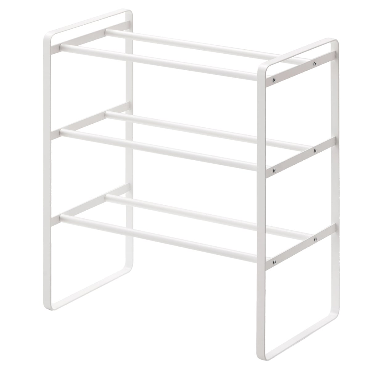 Yamazaki Schoenenrek Uitschuifbaar - Frame - 3 niveaus - Wit