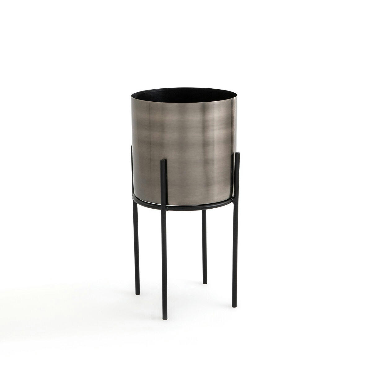 Cache-pot sur pied métal et gun Ø21 cm, Inaya