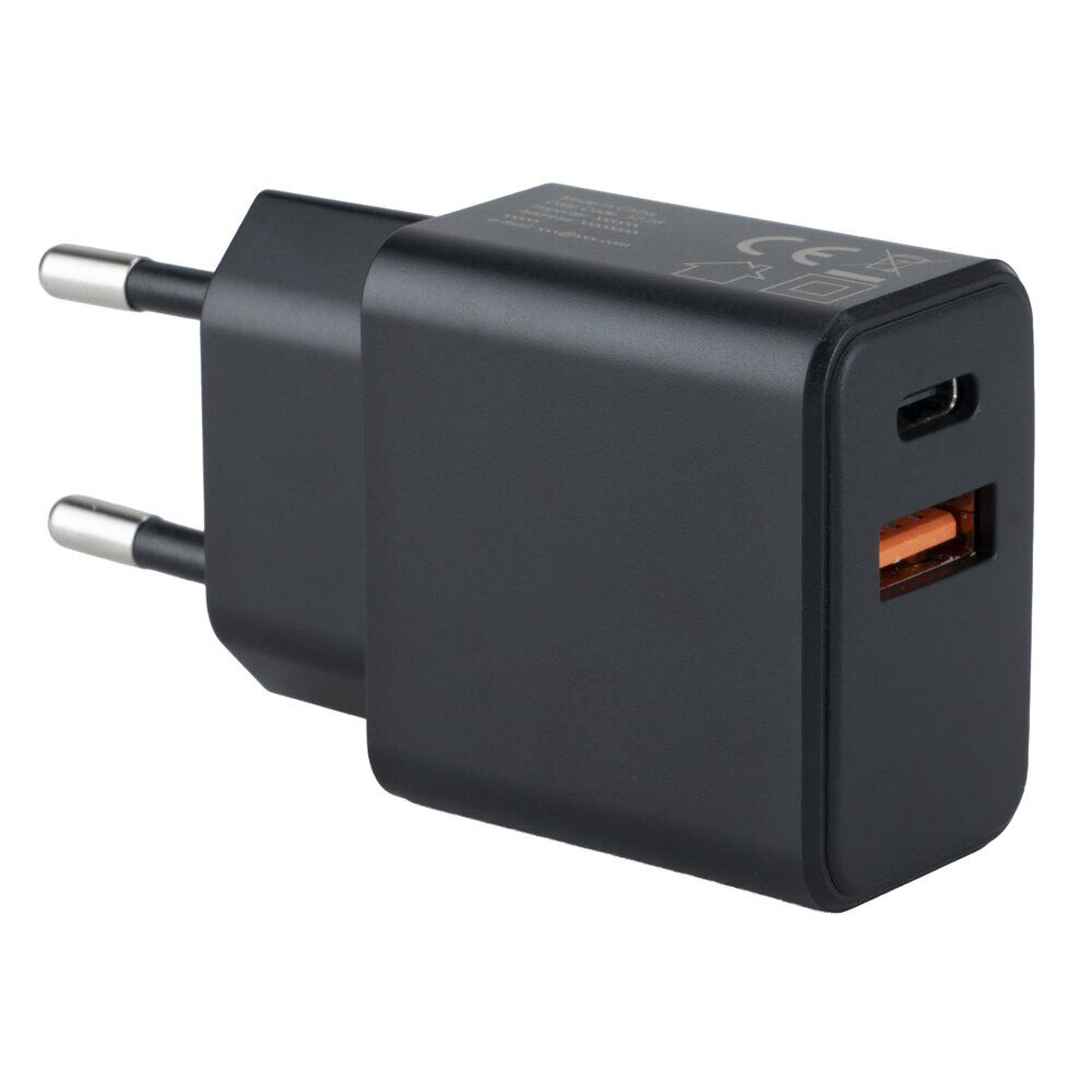 Chargeur mural 2 ports USB et USB-C 20W (2 modèles)