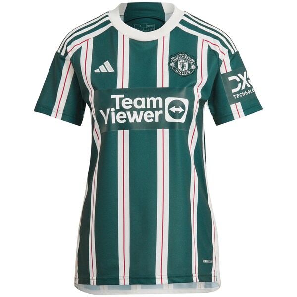 Jonny Evans Manchester United adidas Women's 2023/24 Away Replica Player Jersey – Green