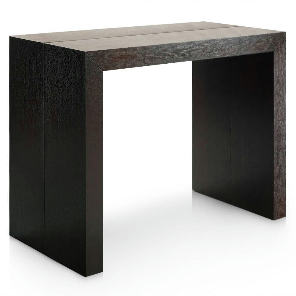 NASSAU - Table console extensible l bois wenge