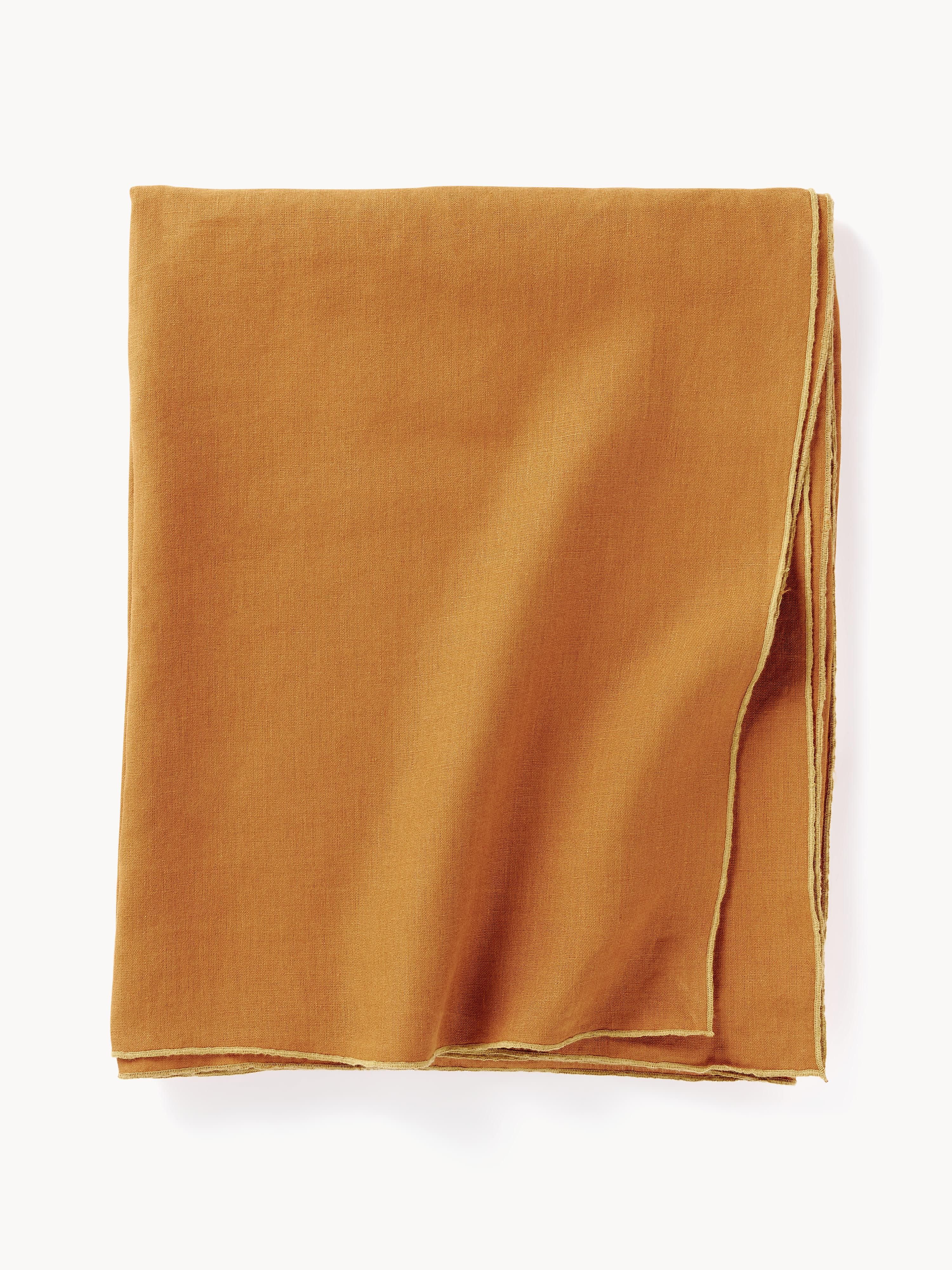 Leinen-Tischdecke Kennedy mit Umkettelung