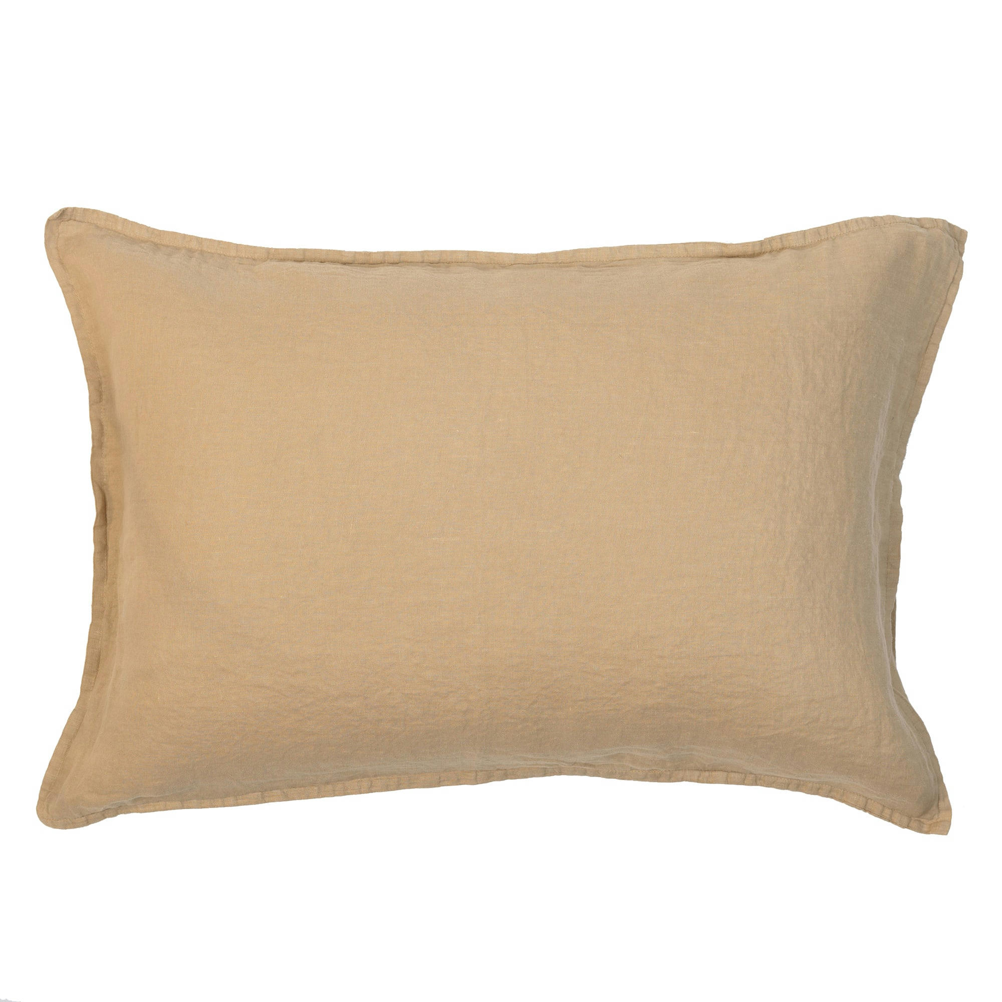 STONE WASHED - Taie d'oreiller lin lavé mastic 50X70 CM