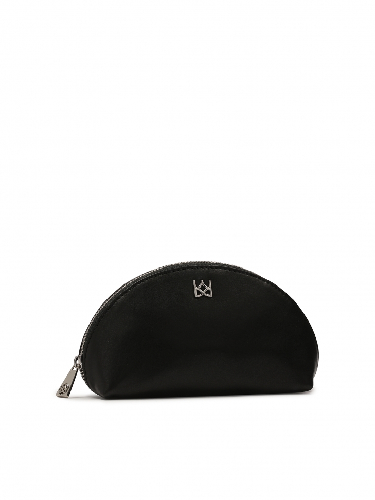 Black monogrammed cosmetic bag from KAZAR