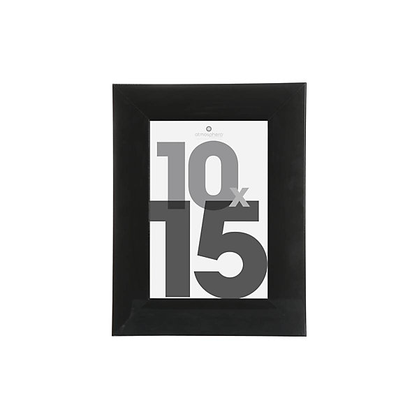 Cadre photo Lise - bois et verre - noir - 10x15 cm - Atmosphera