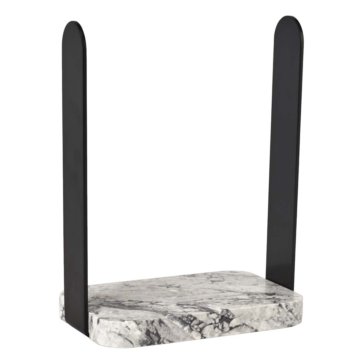 Nero Gastendoekhouder Alba   Zwart   Grijs   Natuursteen