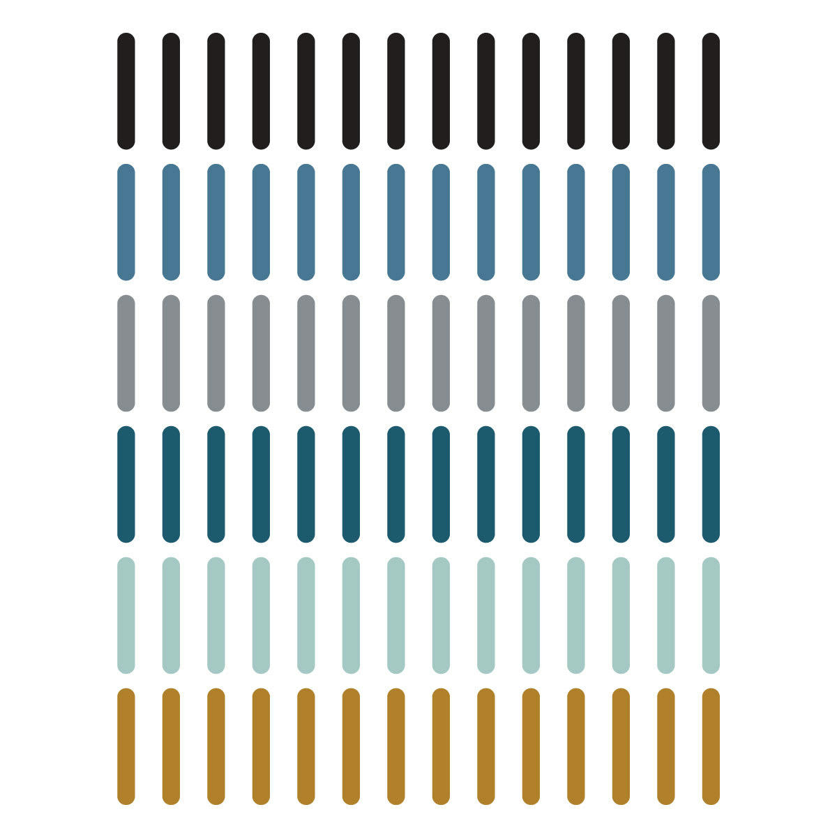 CONFETTI - Stickers muraux en vinyle confettis bleu et moutarde