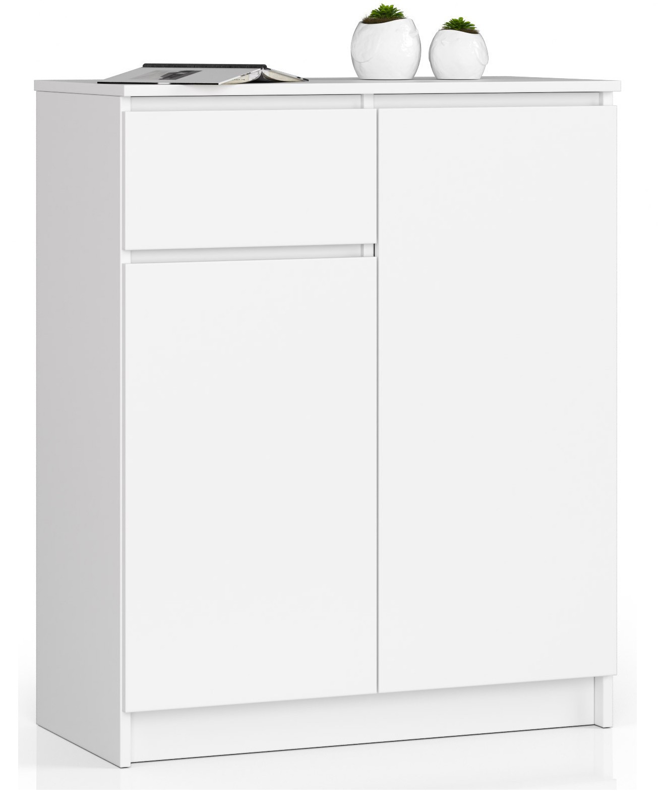 Komoda AKORD K80 Biała 80 cm z szufladą 80x40x99 cm