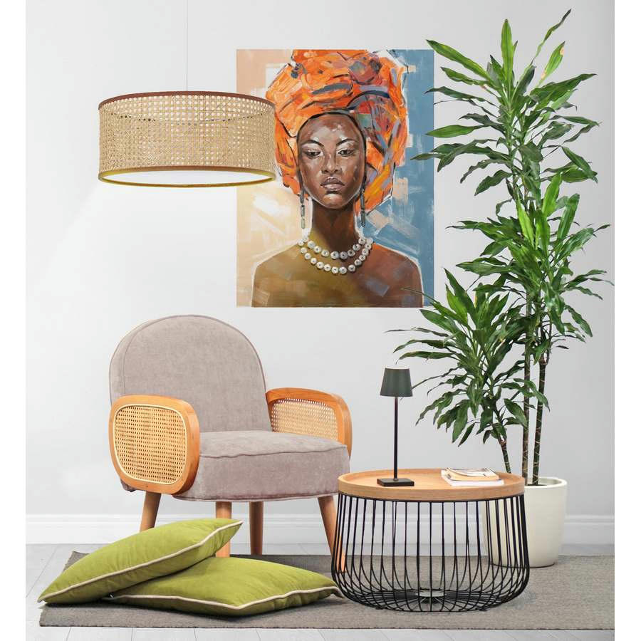 DORIS - Fauteuil design en tissu gris clair