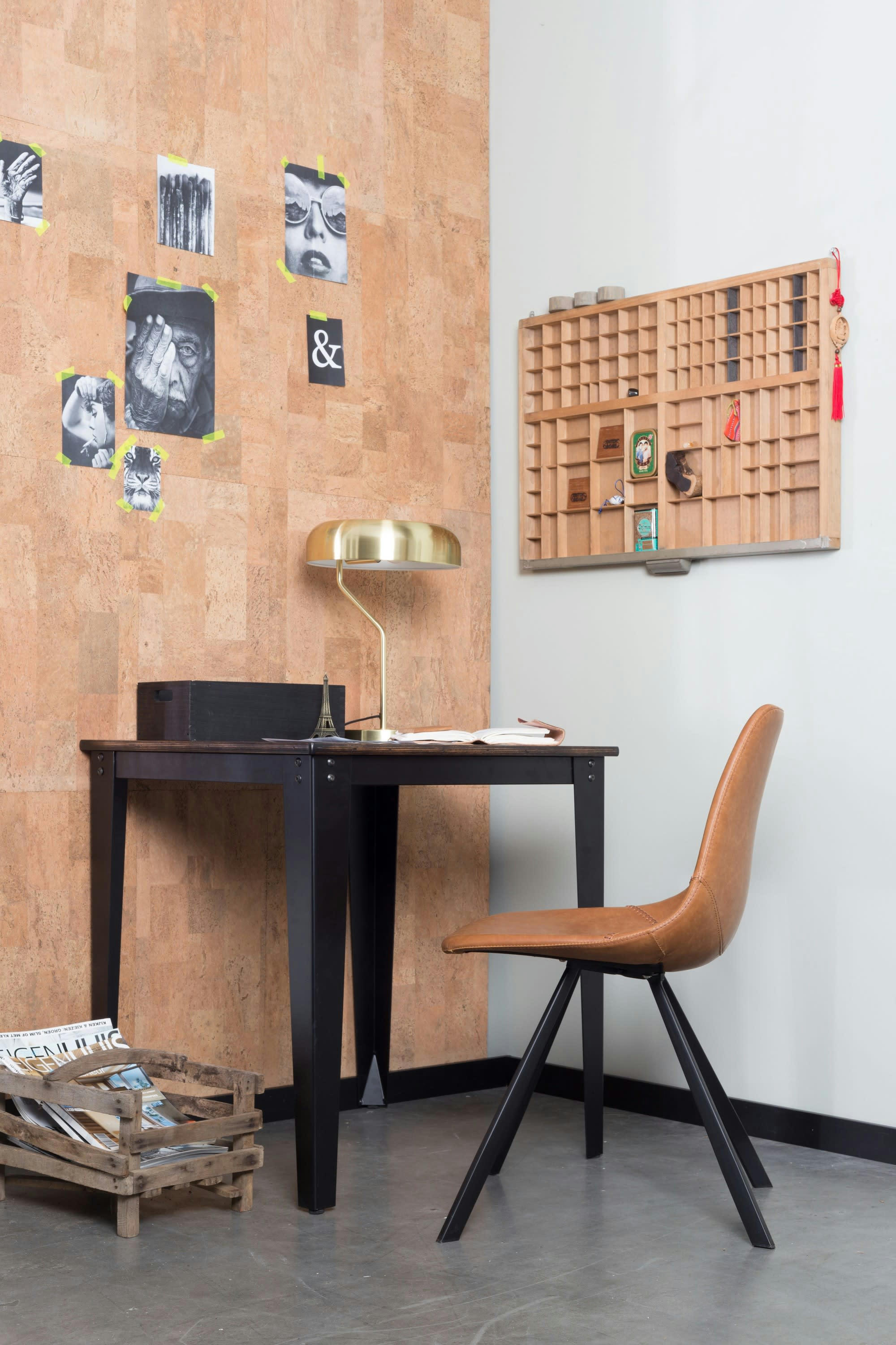 SCUOLA - Petite table en bois marron