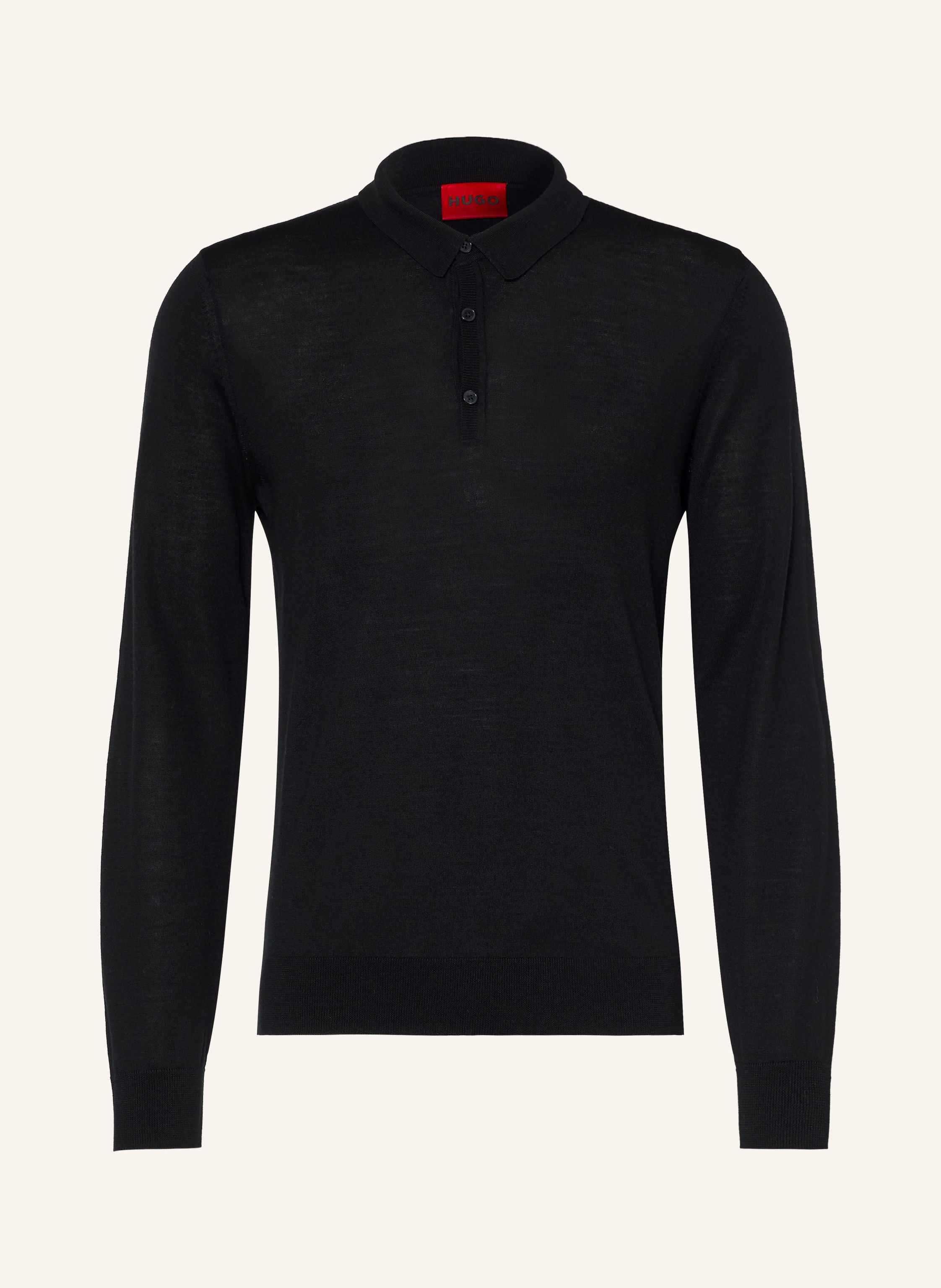 HUGO Strick-Poloshirt SAN PORTER
