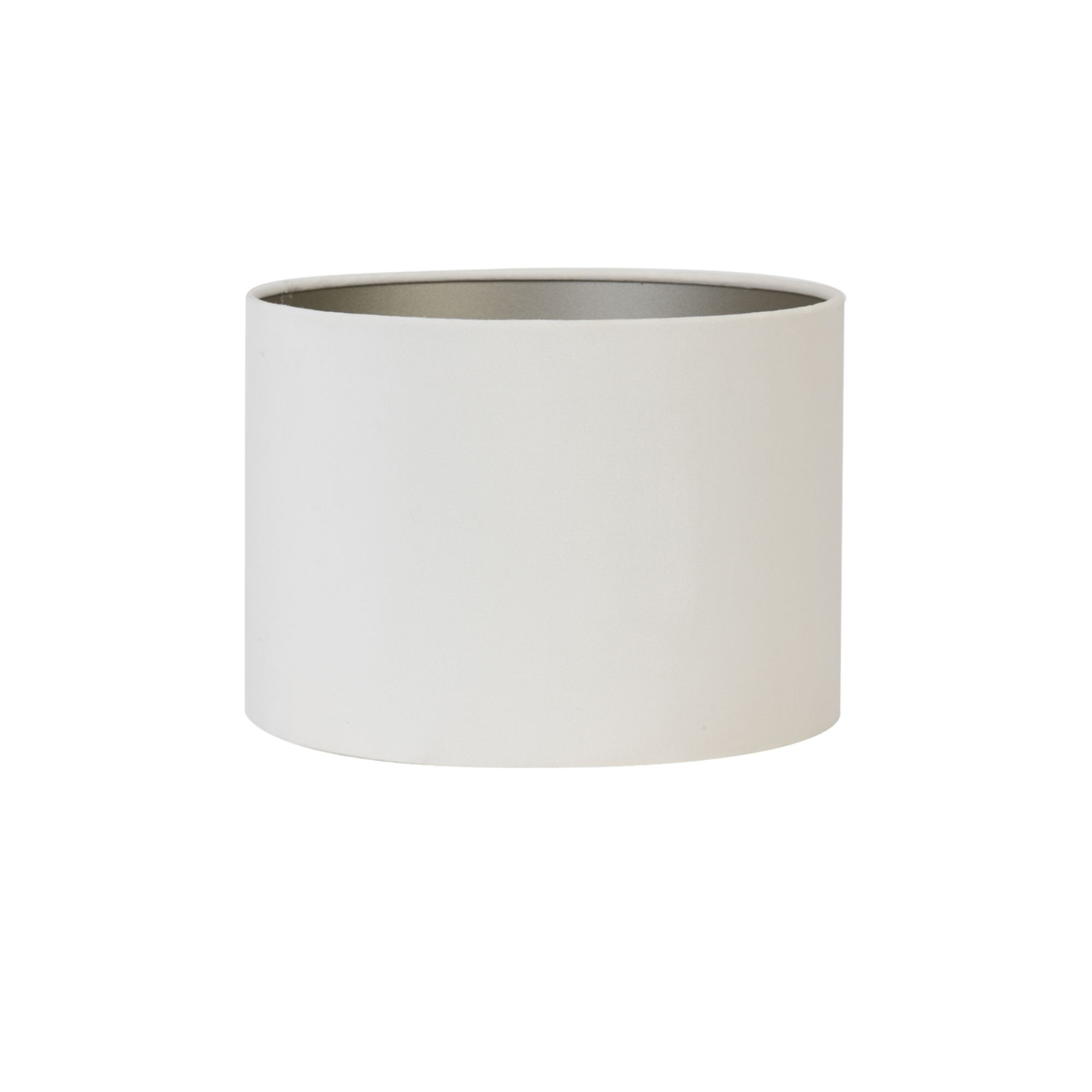 Light & Living lampenkap Velours - wit - Ø30cm