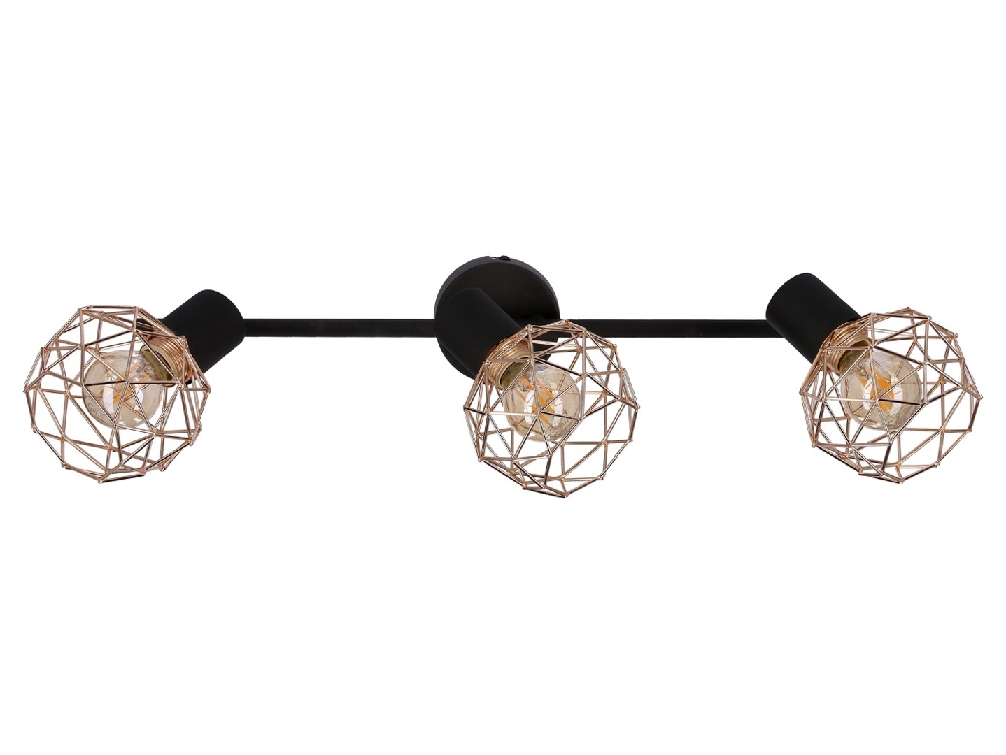 Lampa sufitowa Acrobat 3-punktowa metalowa czarna