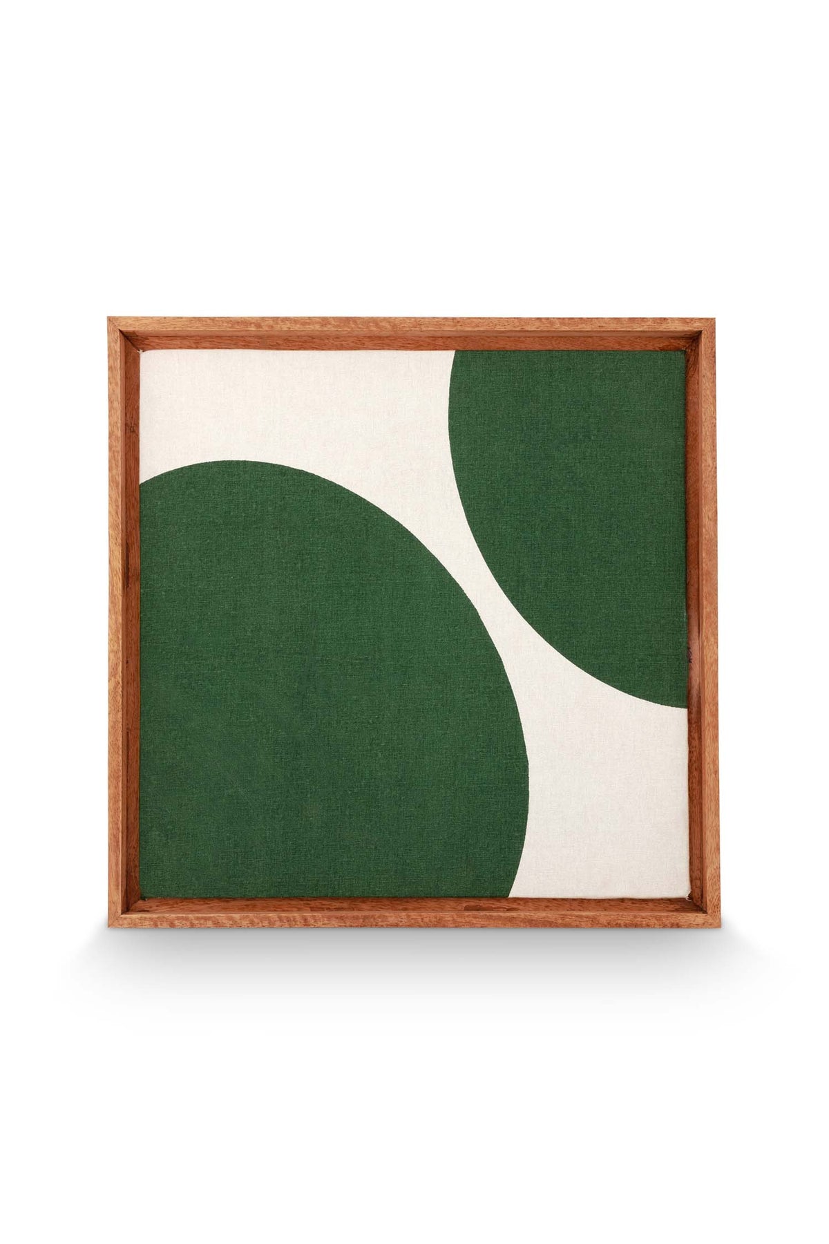 vtwonen - Wanddecoratie - Stippen - Hout - Donkergroen - 45x45cm