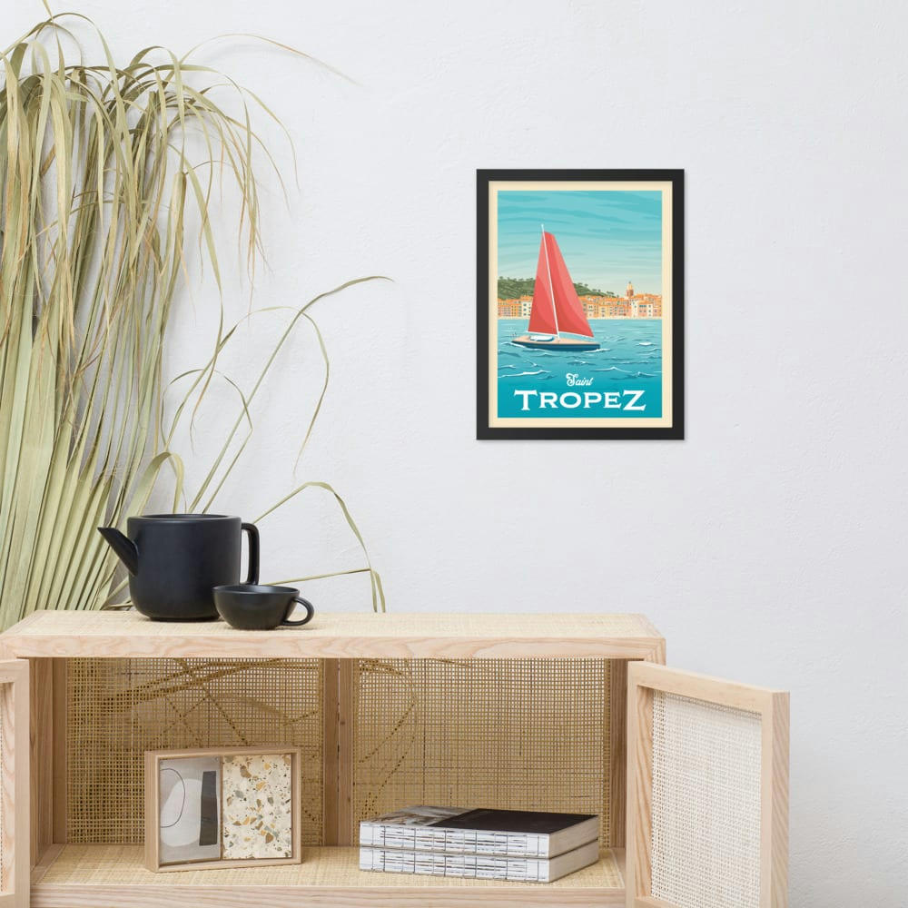- Affiche Saint-Tropez  30x40 cm