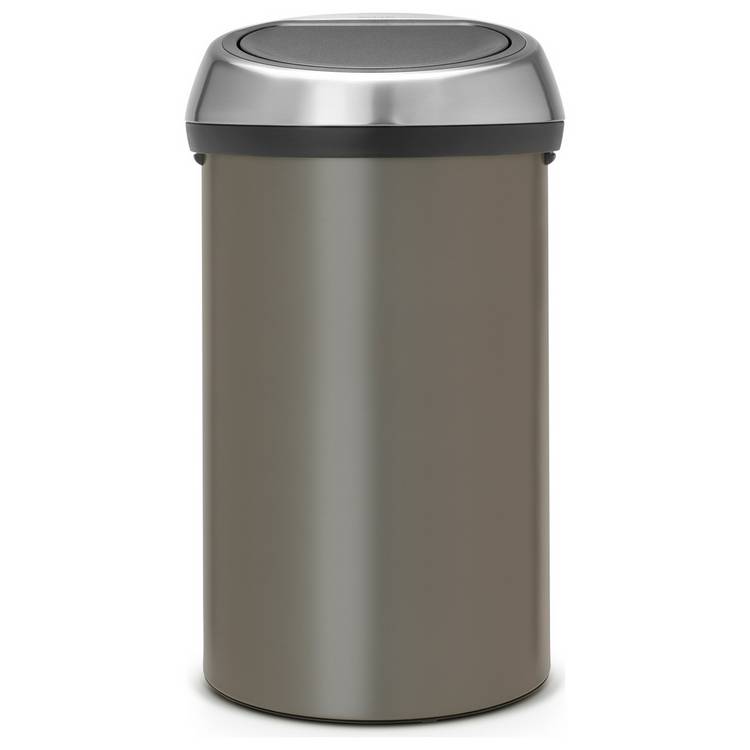 Brabantia 60 Litre Platinum Touch Top Bin - Grey