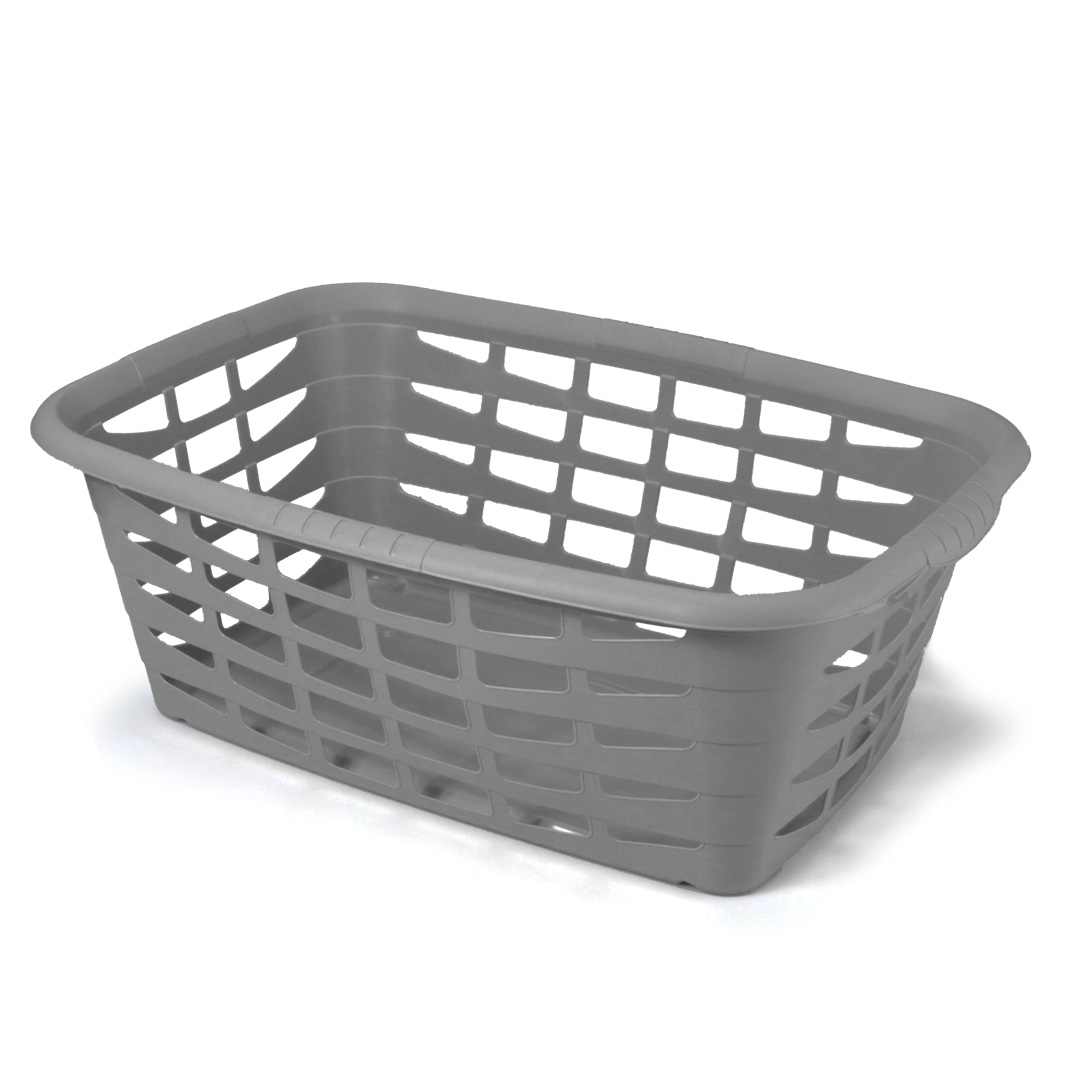 Cesto de roupa cinza 40l