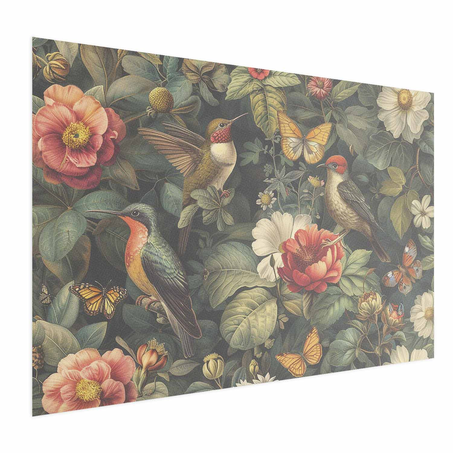 Plakat Kwiaty i motyle 30x21 cm