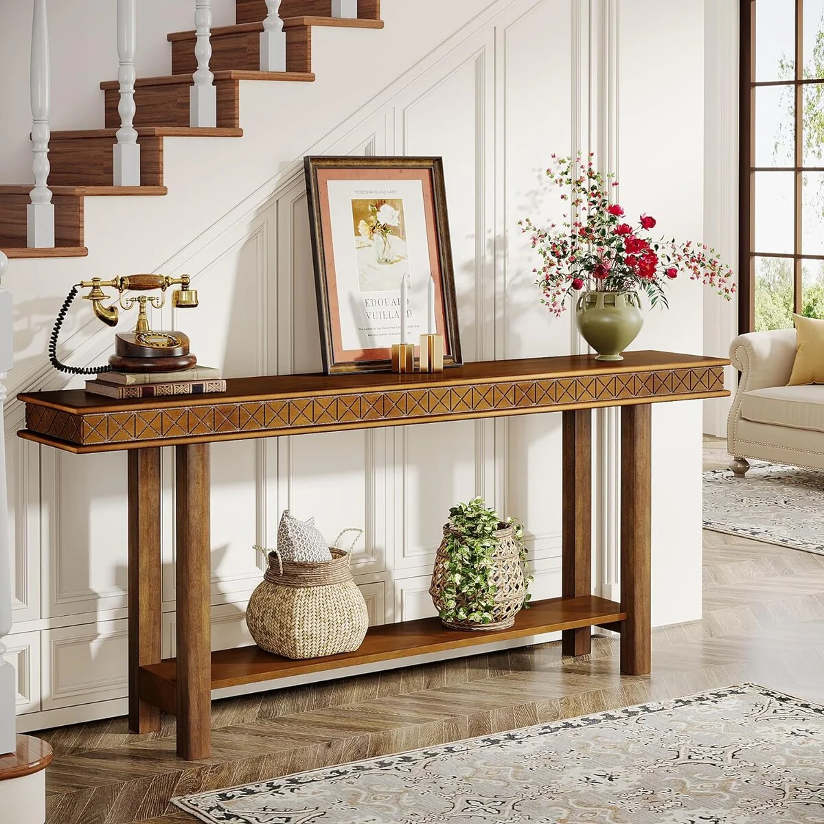 70.9 Inches Long Console Sofa Table for Living Room