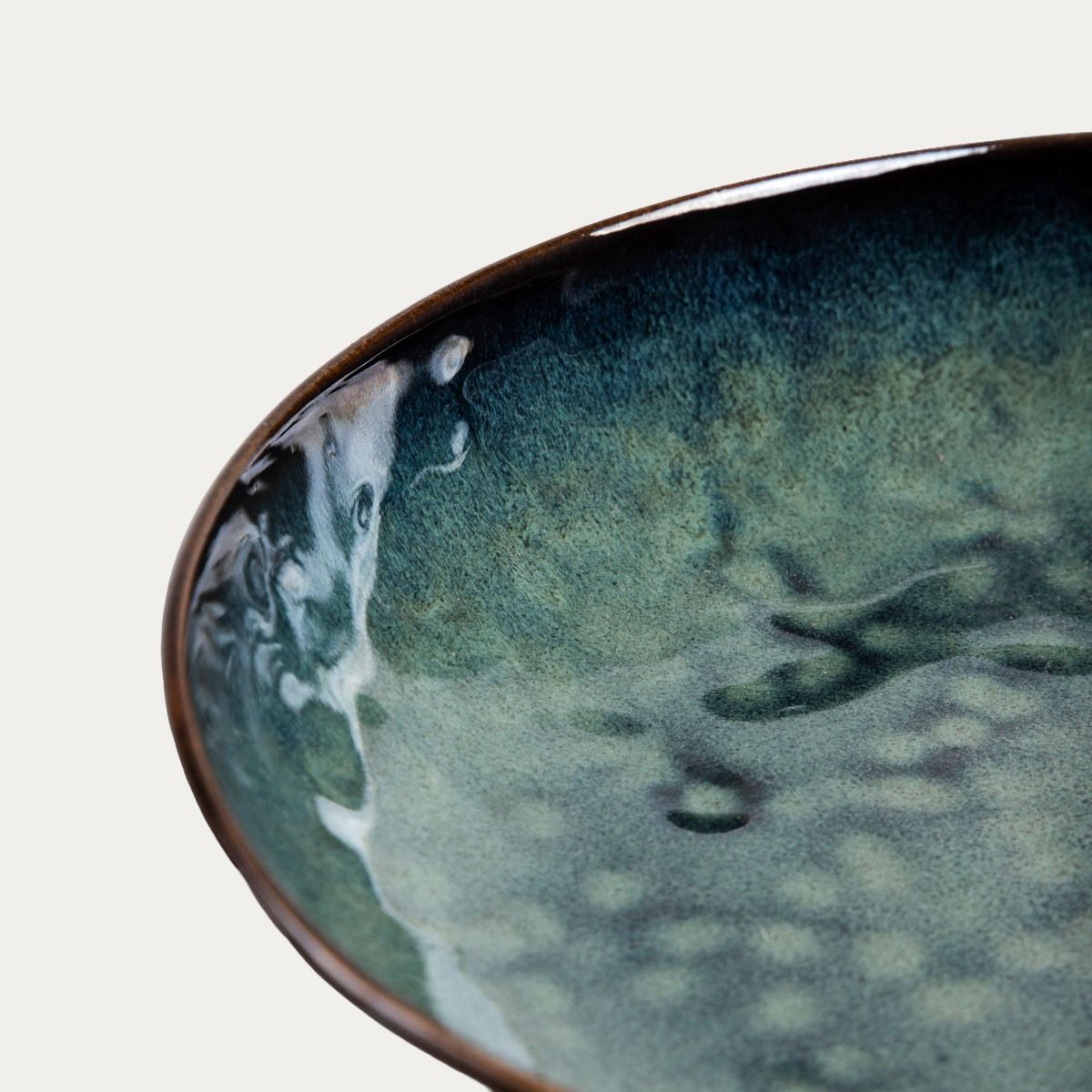 Talerz MIDO głęboki turkusowy 21,5 cm