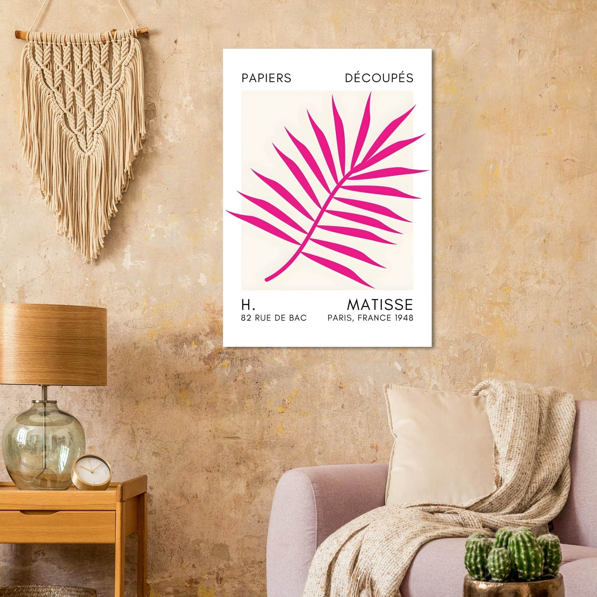 Artfulprints Poster Matisse – Floral reef pink  - 70x100 cm - Roze