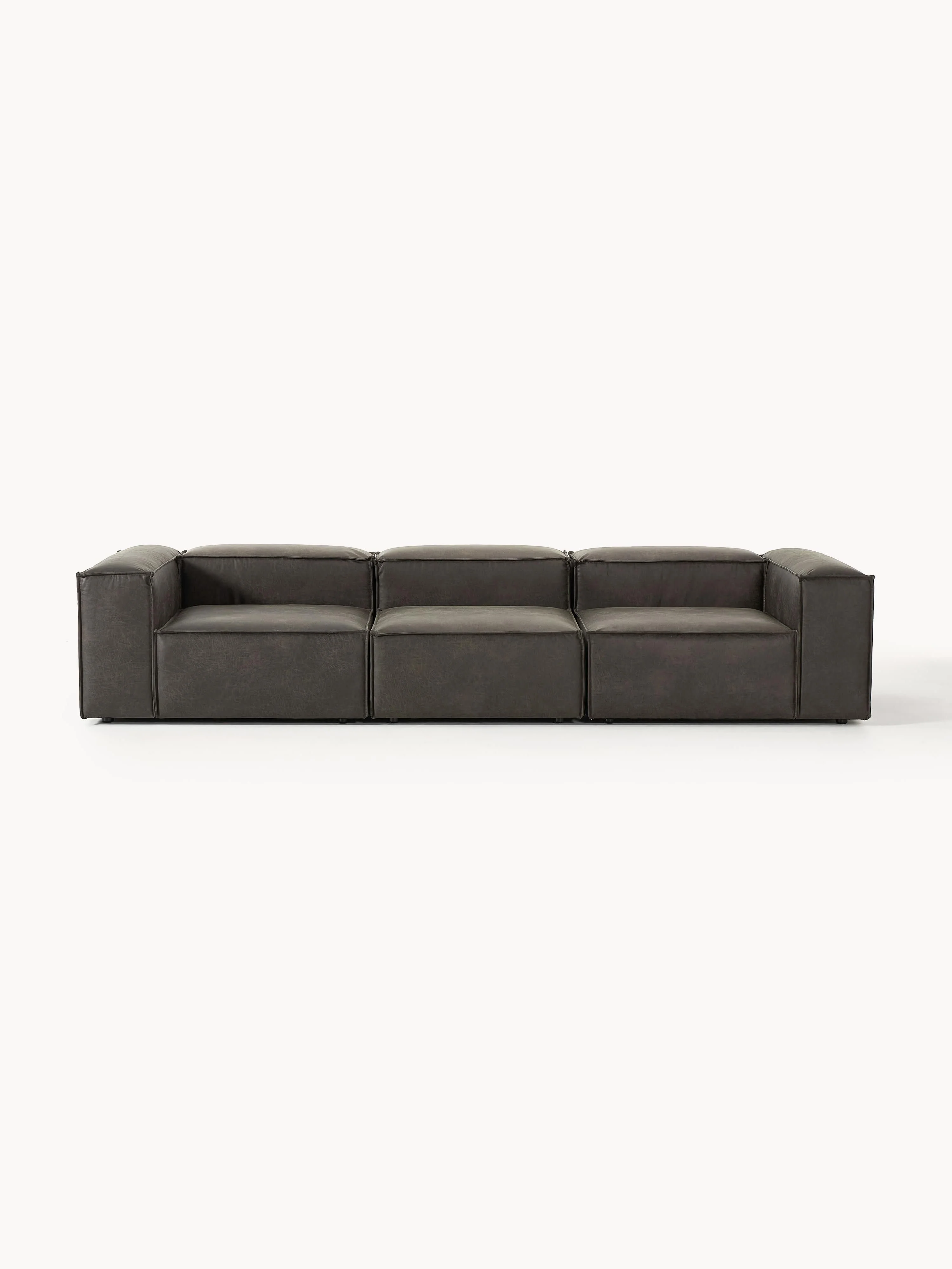Modulares Sofa Lennon (4-Sitzer) aus recyceltem Leder