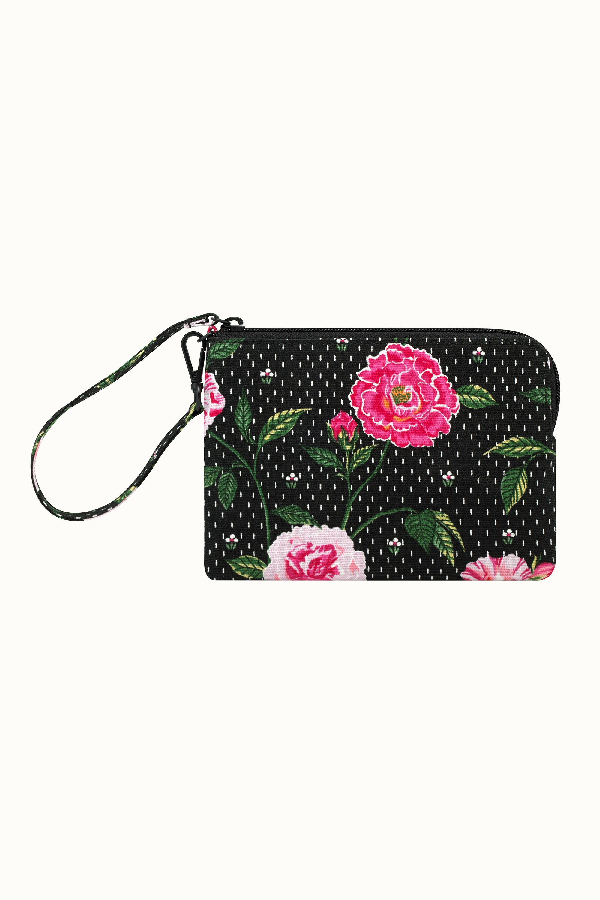 Tea Rose Convertible Wristlet Pouch