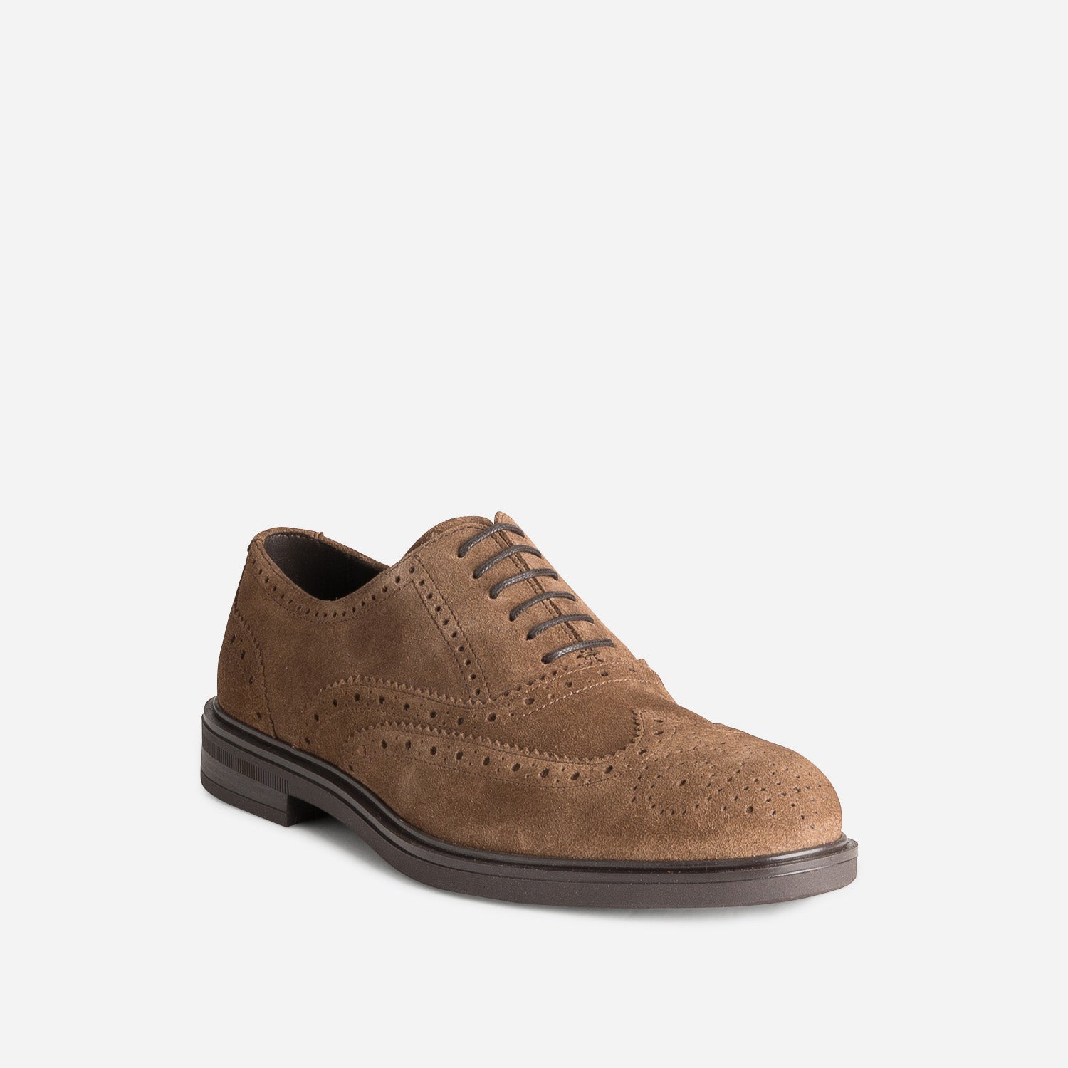 Richelieu taupe cuir velours bout fleuri
