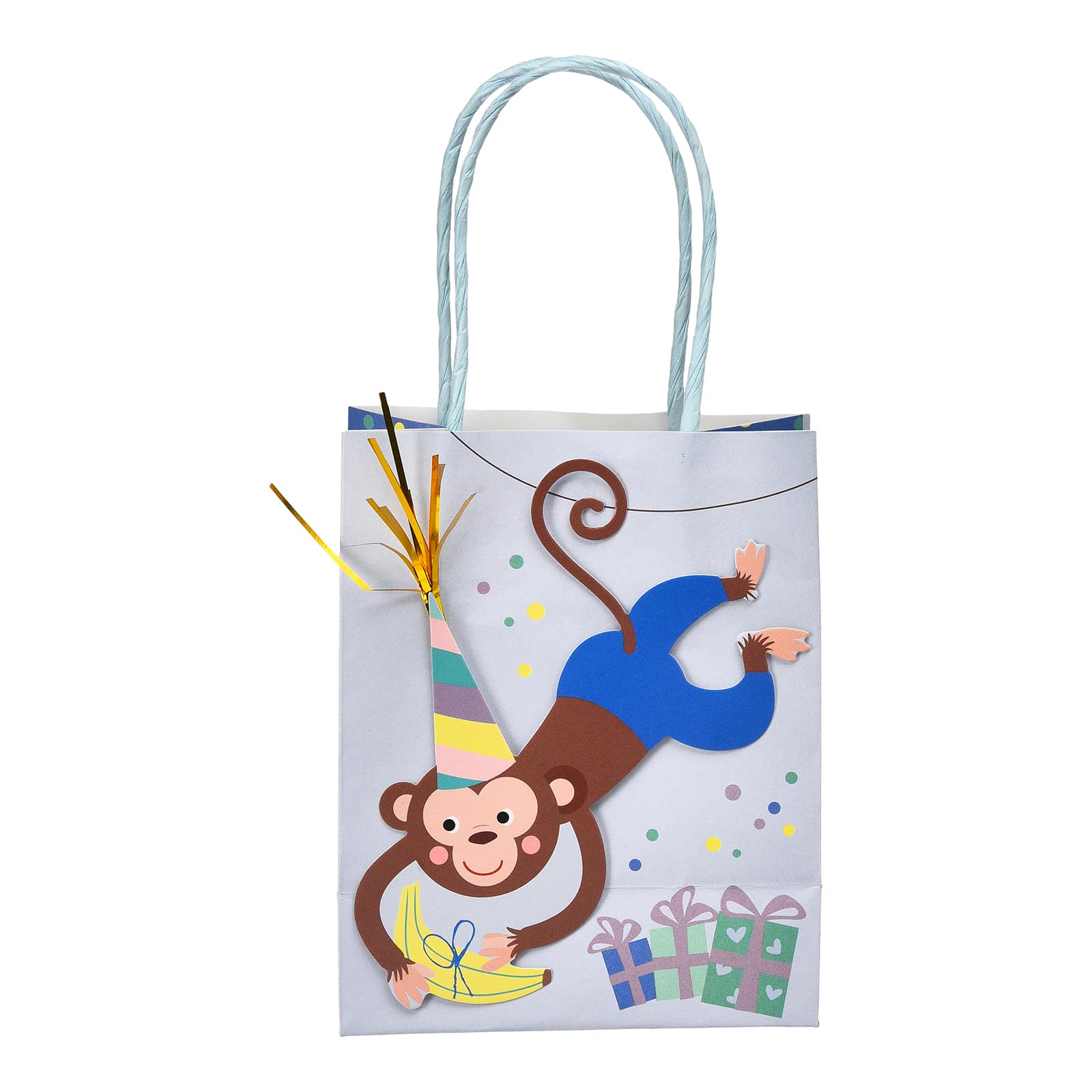 Geschenktüte Affe Blau,B 110 x H 140 x T 60 mm