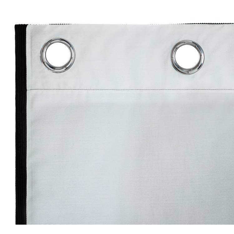 Habitat Cord Eyelet Curtains - Black - 117x137cm