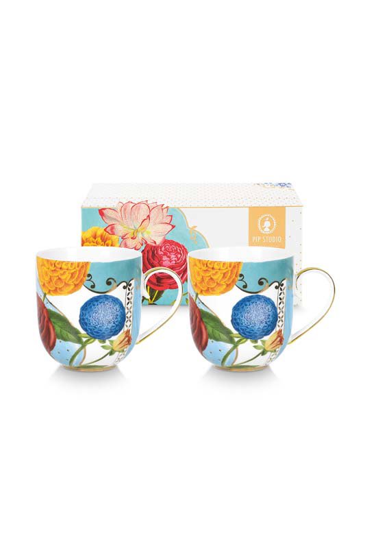 Pip Studio Mokken - Royal - Veelkleurig - 200ml - Set van 2
