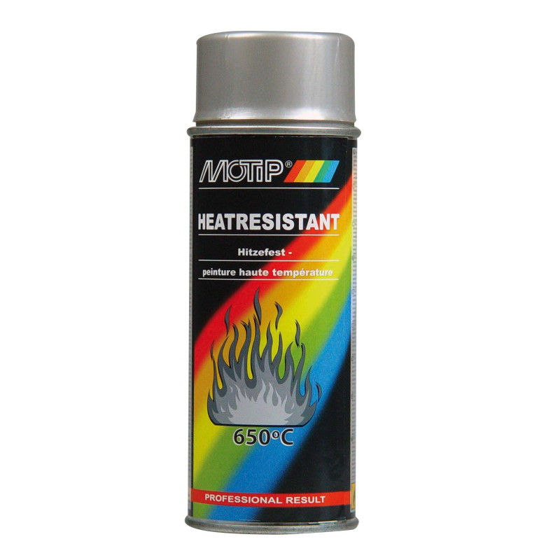 Peinture haute température argent 0,4 L MOTIP