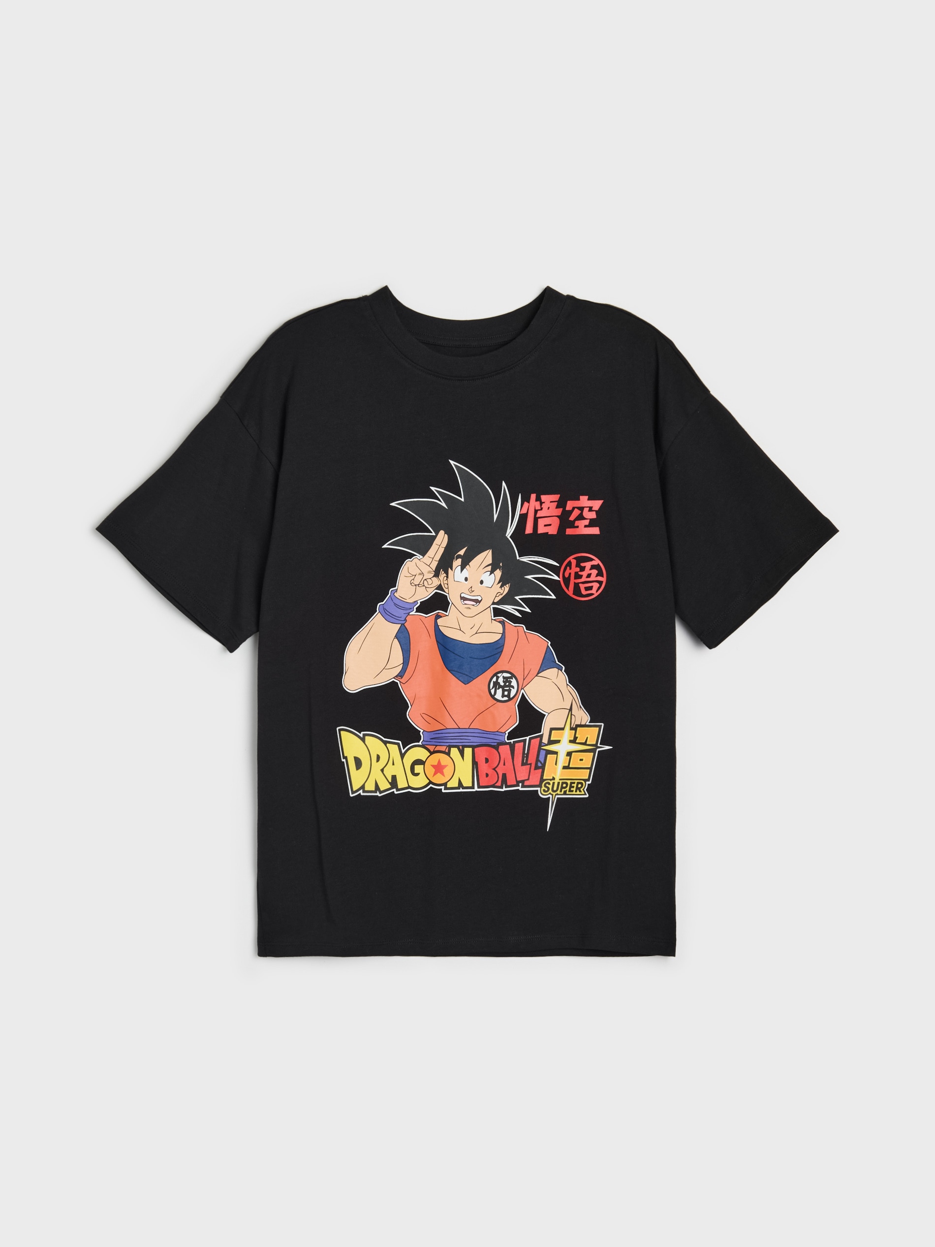 Bawełniana koszulka oversize z nadrukiem Dragon Ball