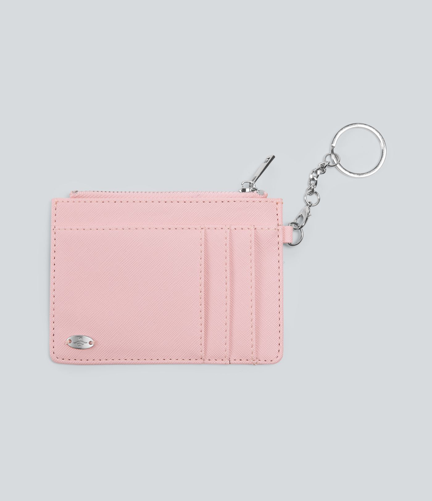 Porte-cartes zippé avec porte-clés