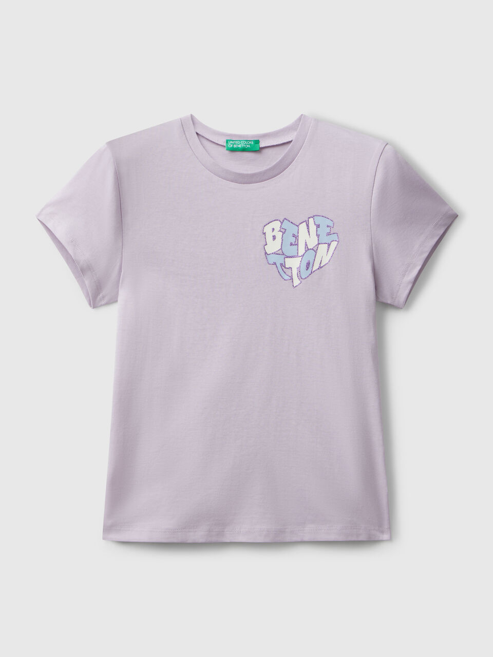 T-shirt with glittery logo