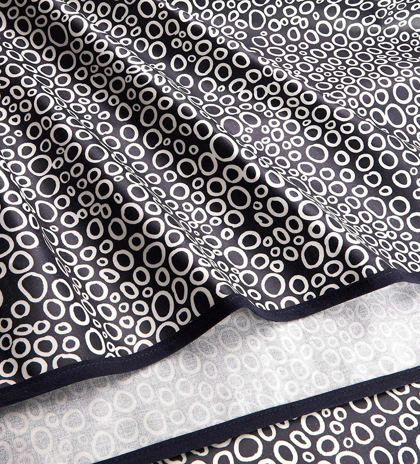 BULLE - Nappe en coton enduit PVC navy 160x250 cm