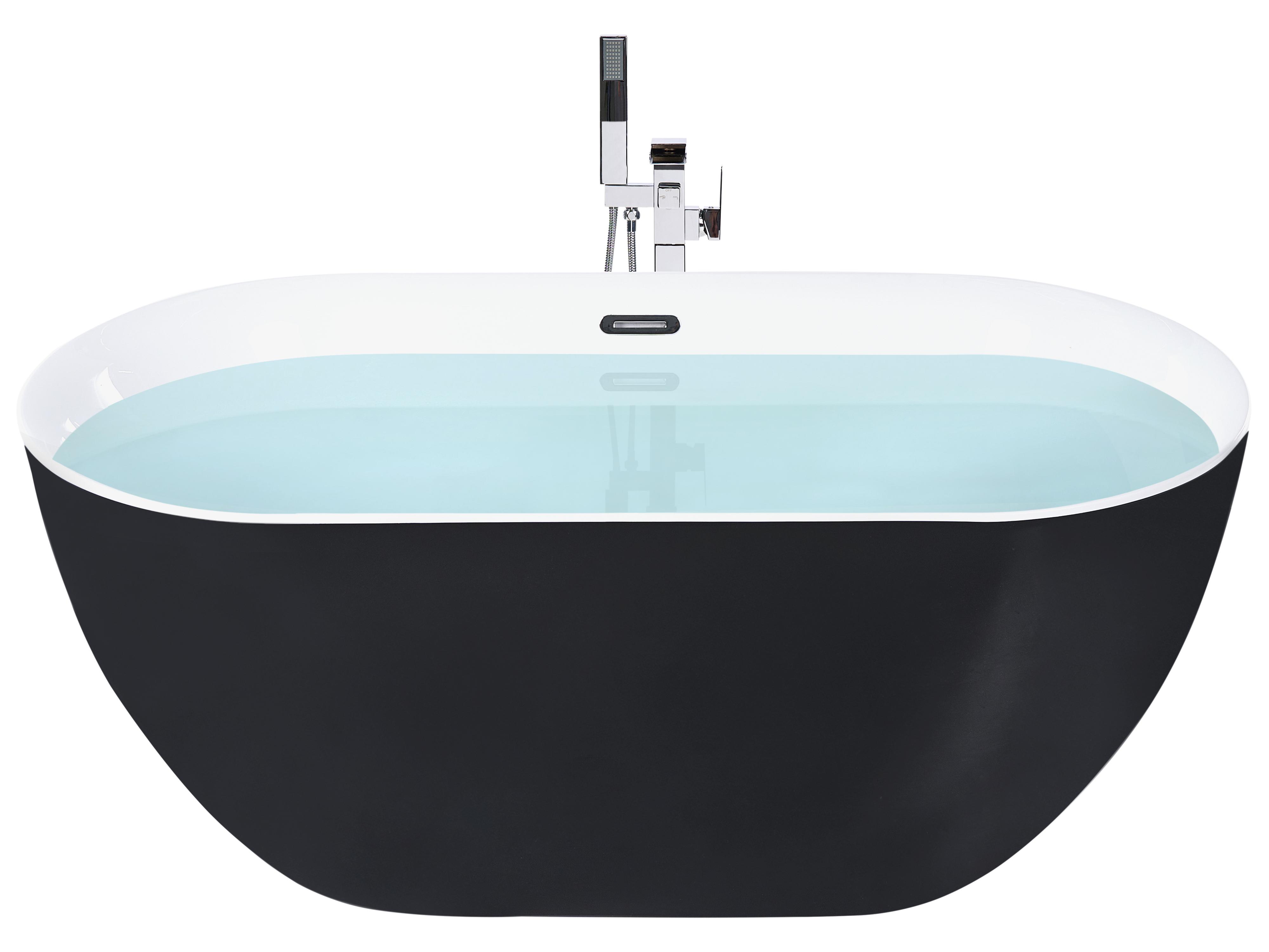 Freestanding Bathtub ULLUM 1500 x 750 mm Black