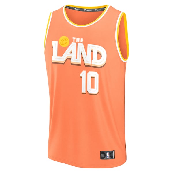 Darius Garland Cleveland Cavaliers  2025/26 City Edition Fast Break Jersey - Orange