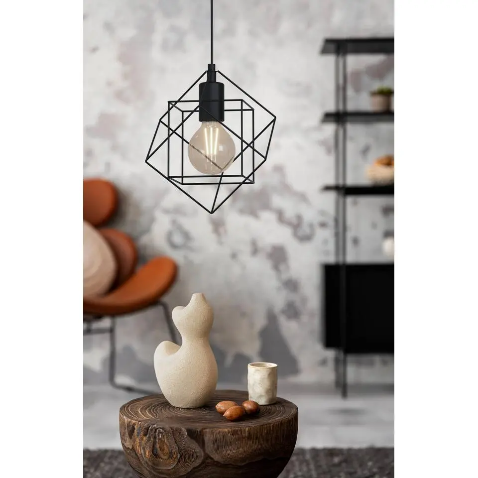 EGLOStraitonHanglamp-E27-&Oslash;24cm-Zwart
