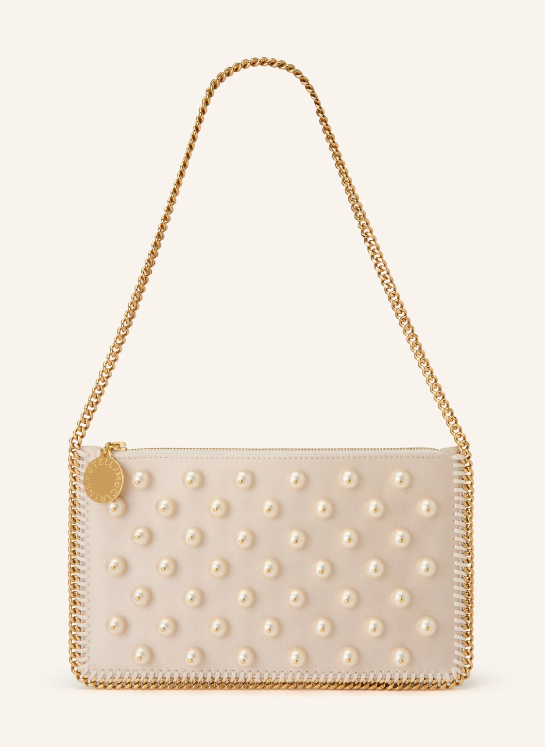 STELLA McCARTNEY Schultertasche FALABELLA mit Schmuckperlen