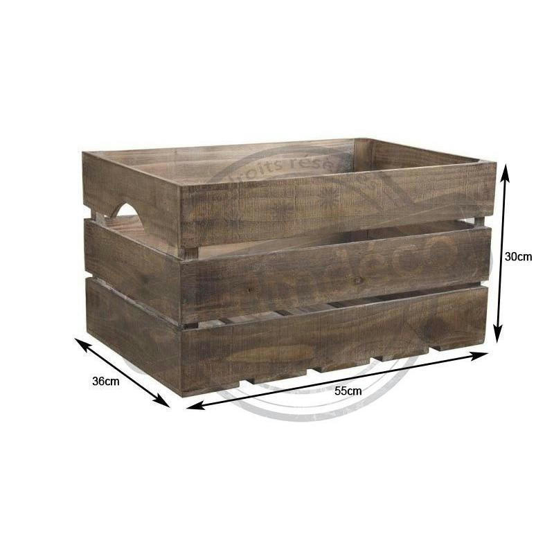 - Caisse ancienne en bois vieilli