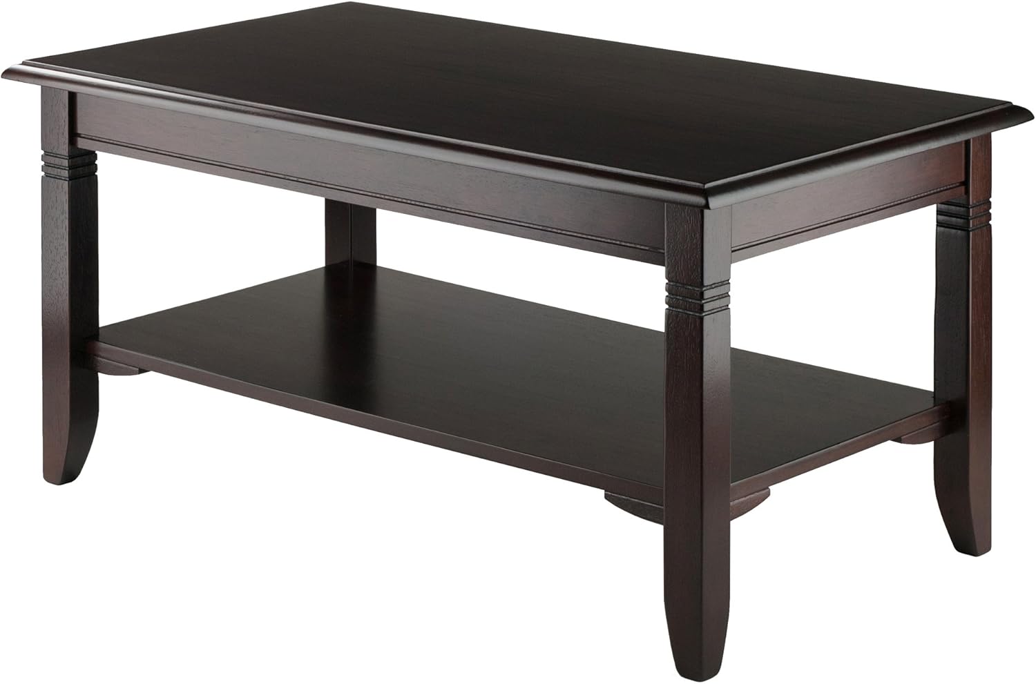 Winsome Nolan Coffee Table, Small Table with Shelf Storage, Practical and Elegant Living Room Decor, Stylish Furniture Essentials for New Homes, Apartments