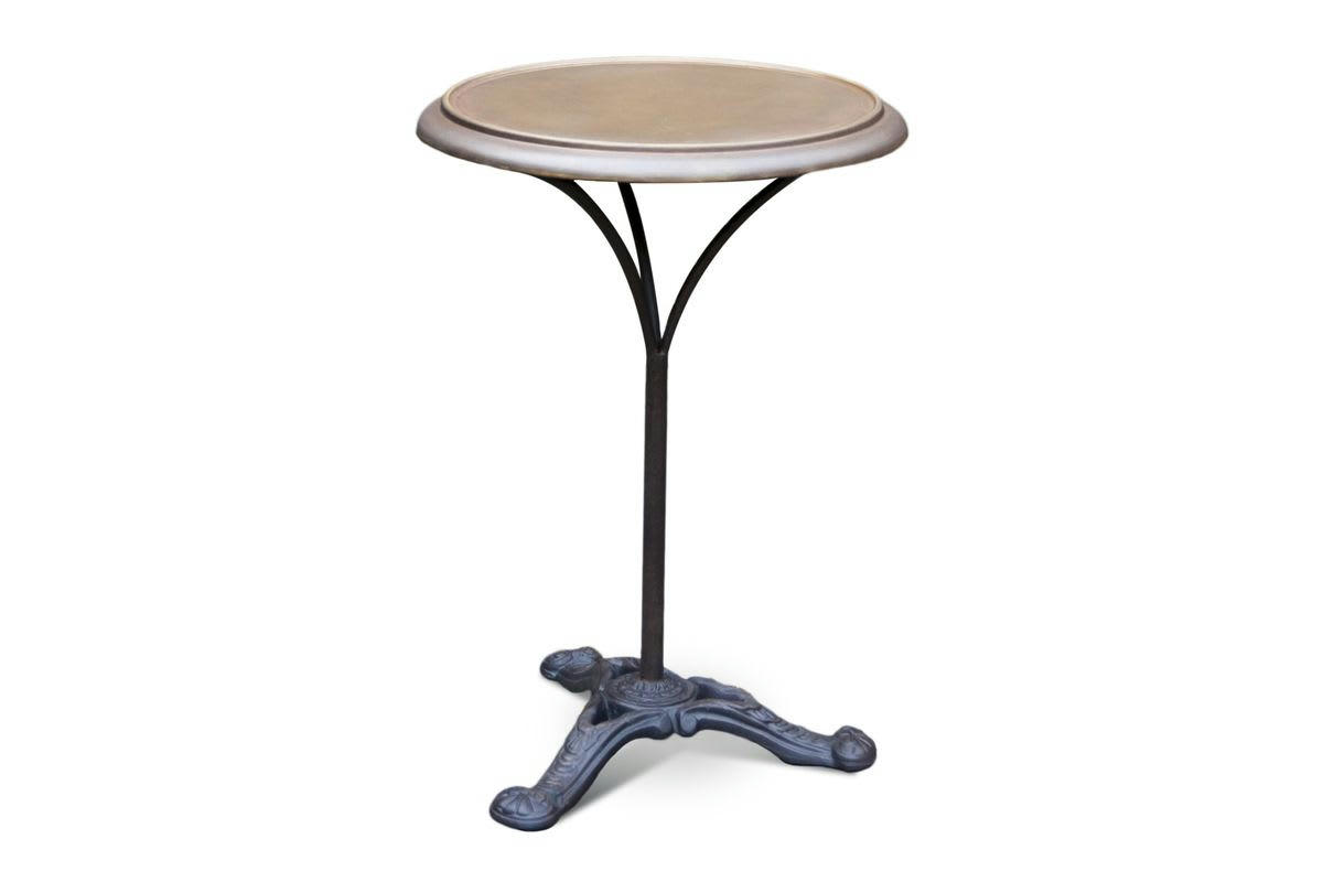 VAIANA - Table bistrot en métal marron