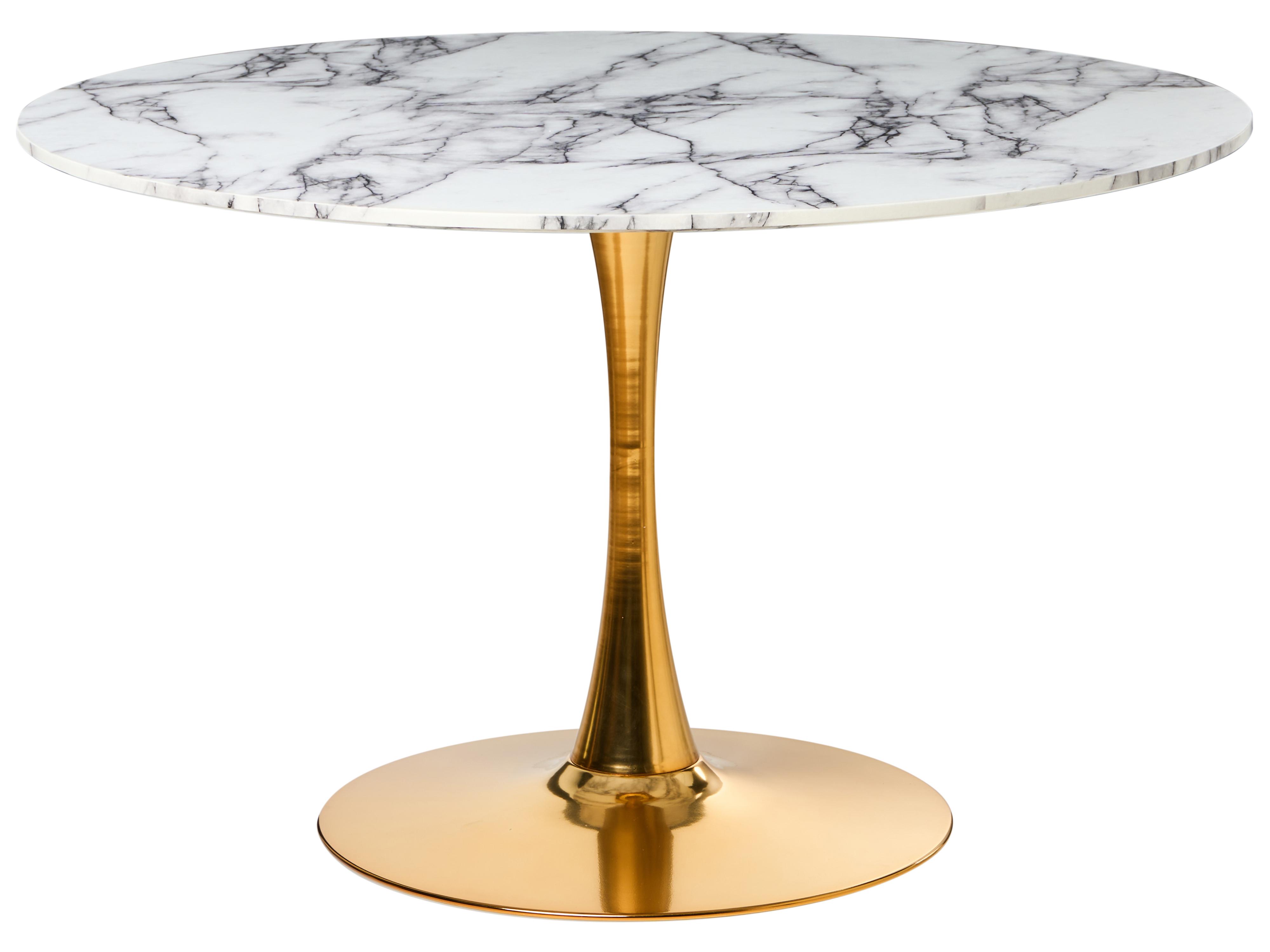 Dining Table BOCA White Marble 120 cm 120 cm