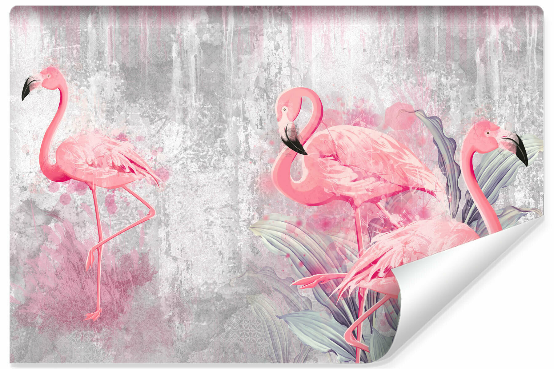 Fototapeta Do Salonu FLAMINGI Abstrakcja 90x60cm