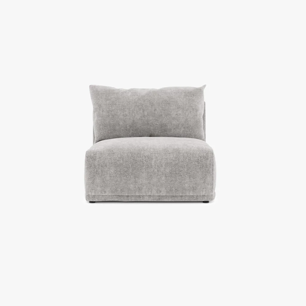 Módulo de sofá sem braço cinza COTILLARD