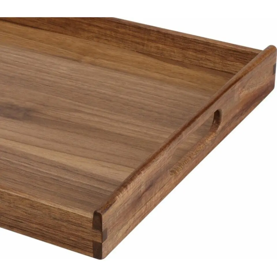 Excellent Houseware dienblad van bamboe - 40 x 30 x 5 cm - bruin