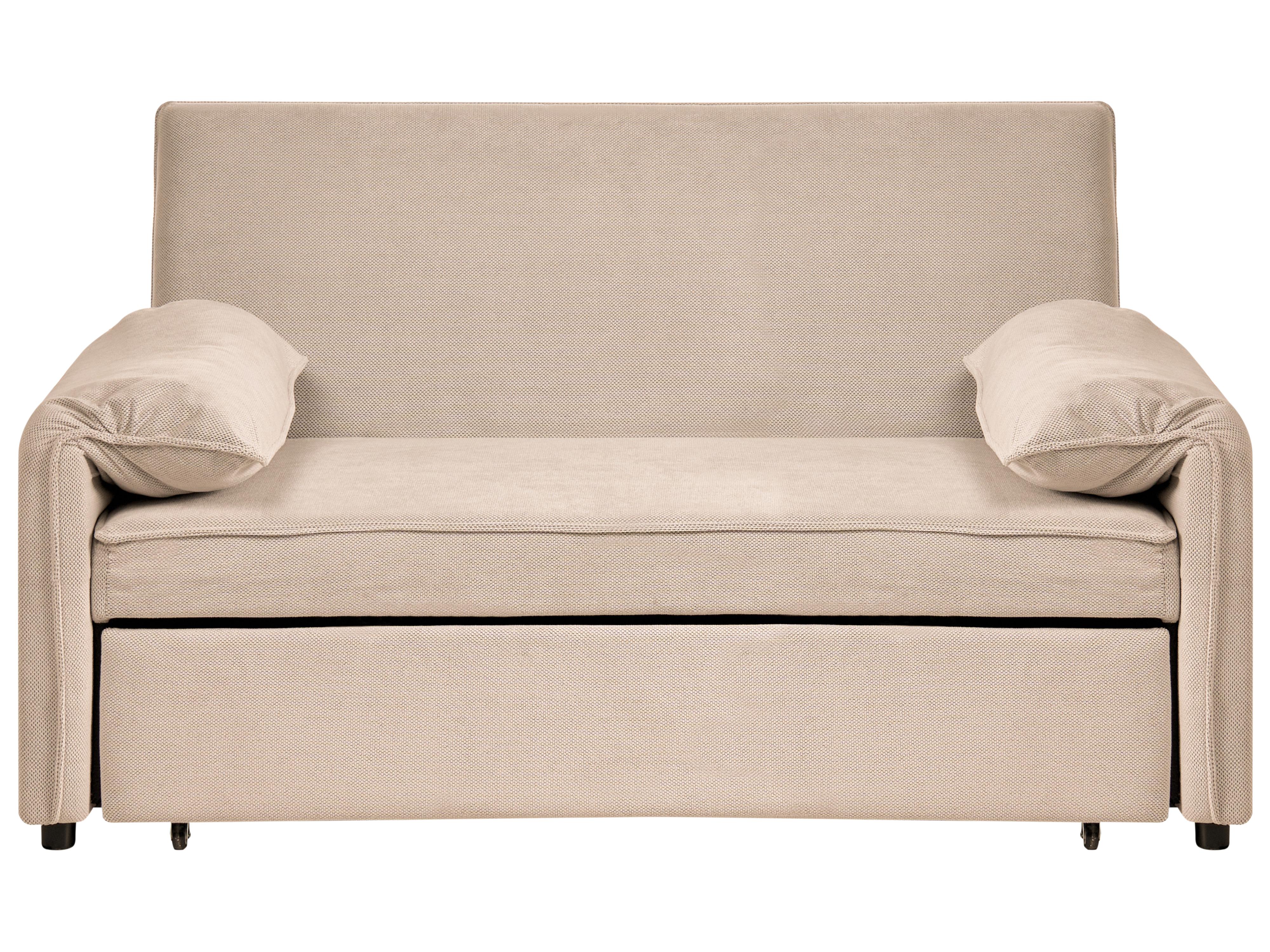 Sofa Bed HORMA Fabric Light Brown