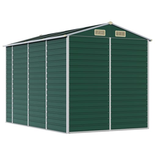 NNEVL Garden Shed Green 191x300x198 cm Galvanised Steel