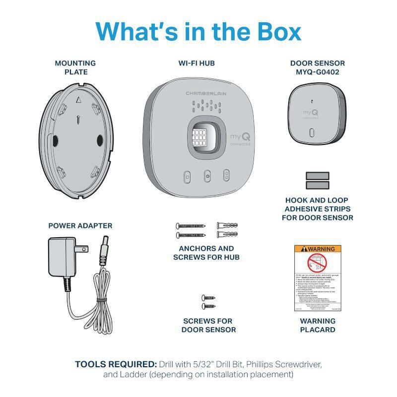 Chamberlain® MYQ-G0401 myQ® Wireless Garage Wi-Fi Hub